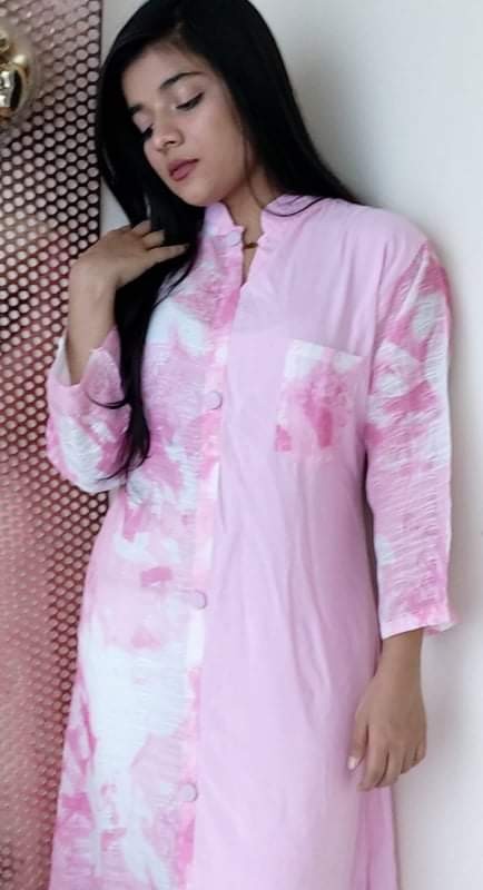 Stylish Embroidered Cotton Kurti