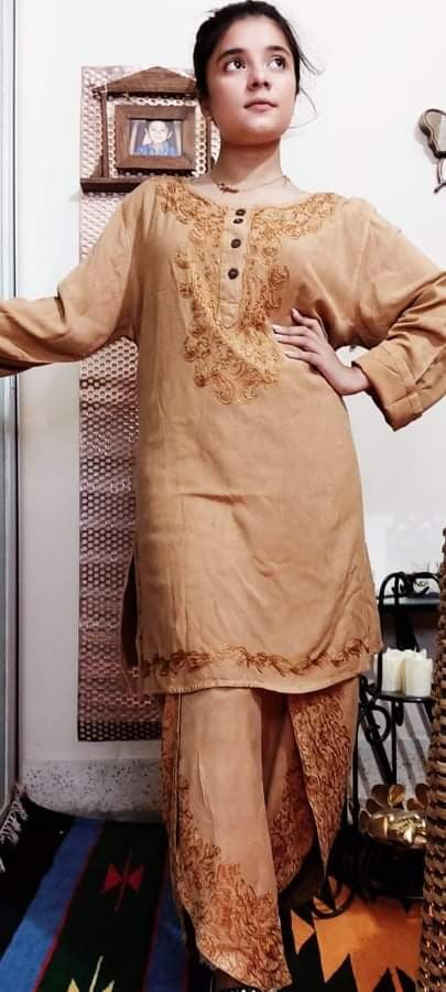 Stylish Embroidered Cotton Kurti