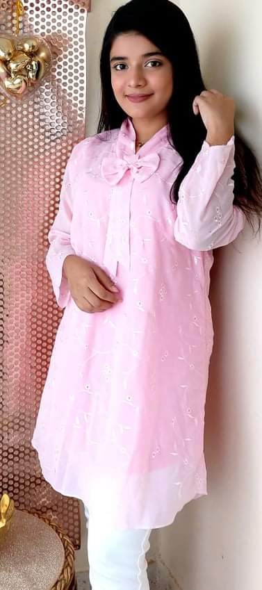 Stylish Embroidered Cotton Kurti