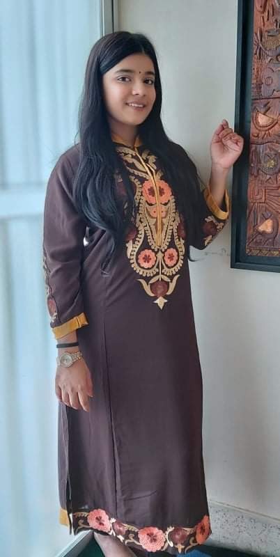 Stylish Embroidered Cotton Kurti