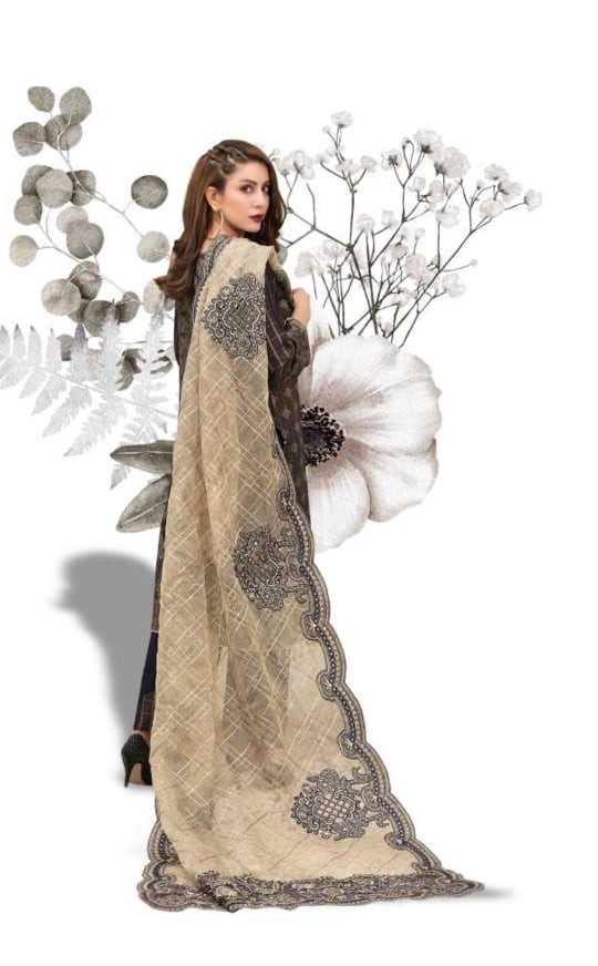 TAWAKKAL Giselle Fancy Dupatta Unstitch 3 Pes