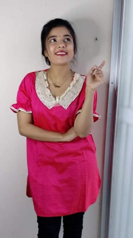 Stylish Embroidered Cotton Kurti