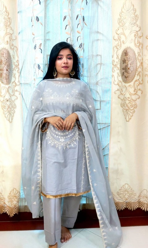 Digital Printed Cotton 3 Pcs